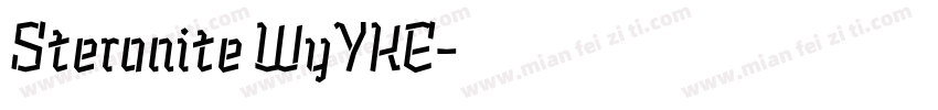 Steronite WyYKE字体转换